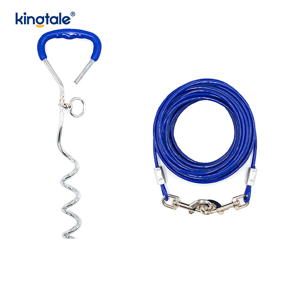 Kabel Pengikat Anjing dan Pancang dengan Pemegang Lembut