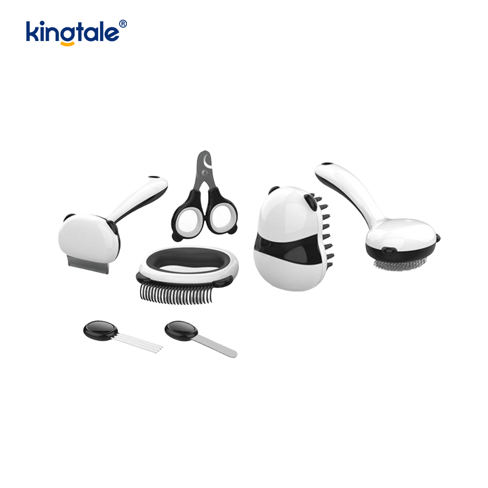 Set Produk Pembersihan Haiwan Kesayangan Berus Mandi Model Panda