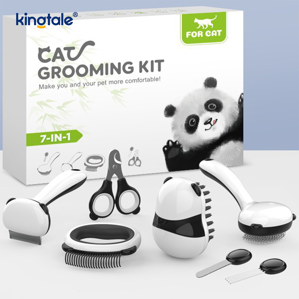 Set Produk Pembersihan Haiwan Kesayangan Berus Mandi Model Panda