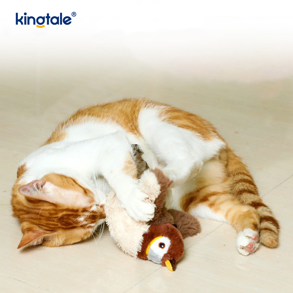 Mainan Mewah Binatang Sparrow Simulasi Untuk Semua Baka Mainan Kucing Kicker Catnip Sparrow