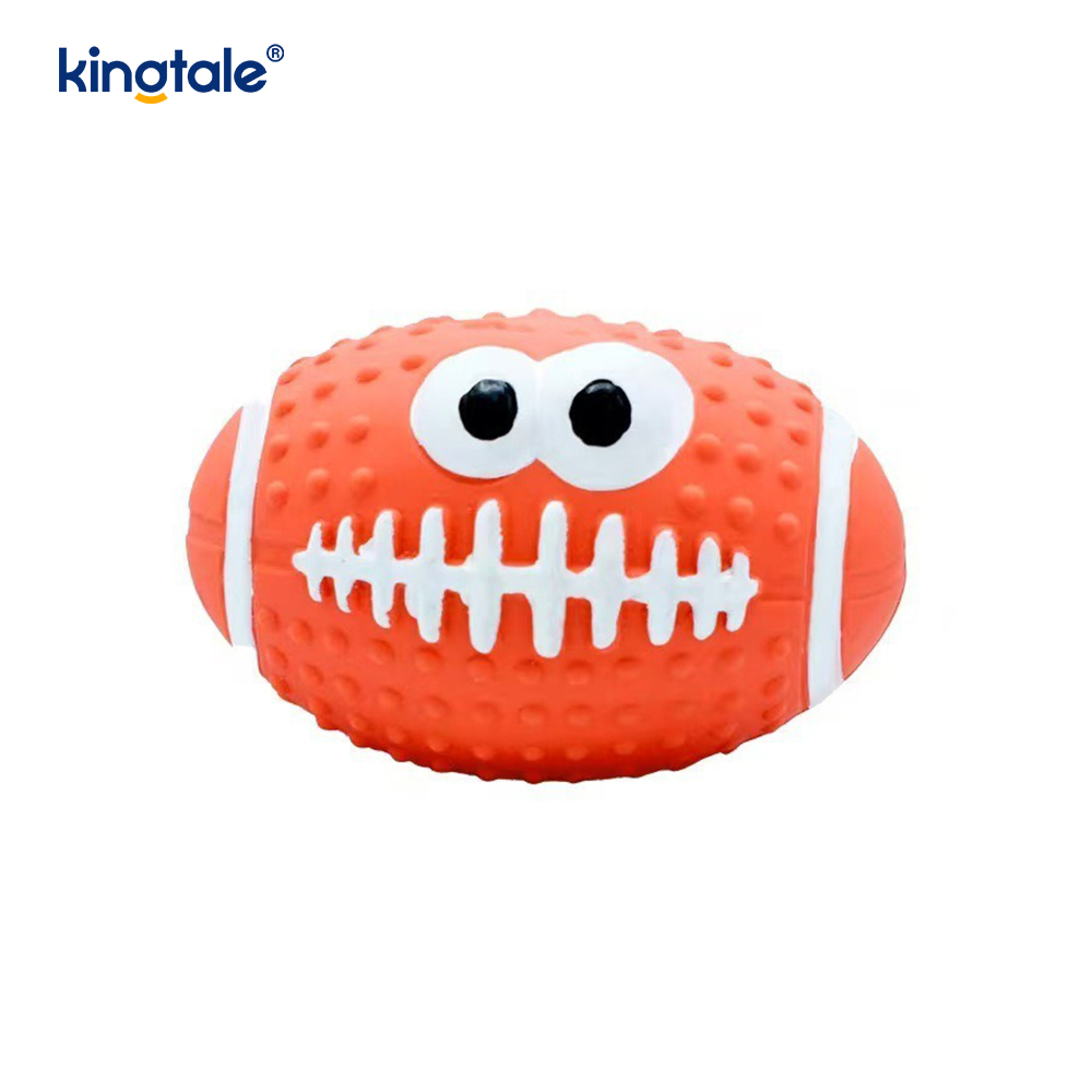 Lateks Mainan Haiwan Bunyi Smiley Face Ball Dalaman Dan Luaran