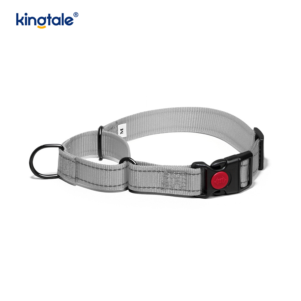 Tiada Tarik Reflektif Kolar Anjing Martingale Nylon Boleh Laras Untuk Anjing S M A L L