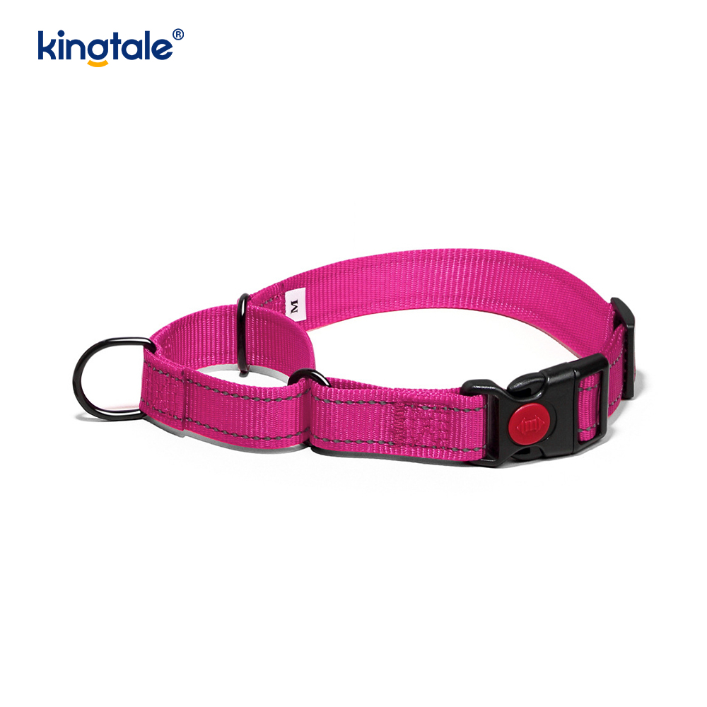 Tiada Tarik Reflektif Kolar Anjing Martingale Nylon Boleh Laras Untuk Anjing S M A L L