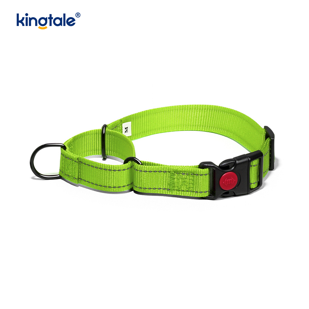 Tiada Tarik Reflektif Kolar Anjing Martingale Nylon Boleh Laras Untuk Anjing S M A L L