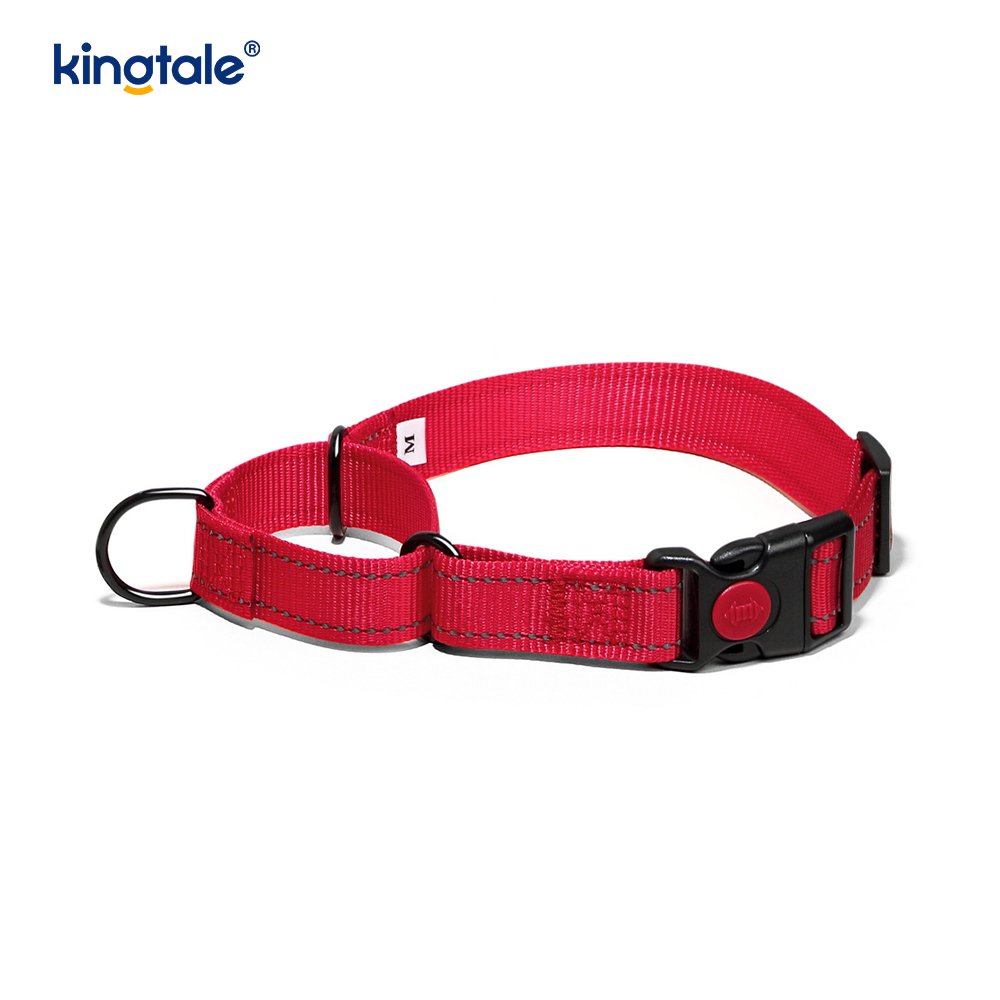 Tiada Tarik Reflektif Kolar Anjing Martingale Nylon Boleh Laras Untuk Anjing S M A L L