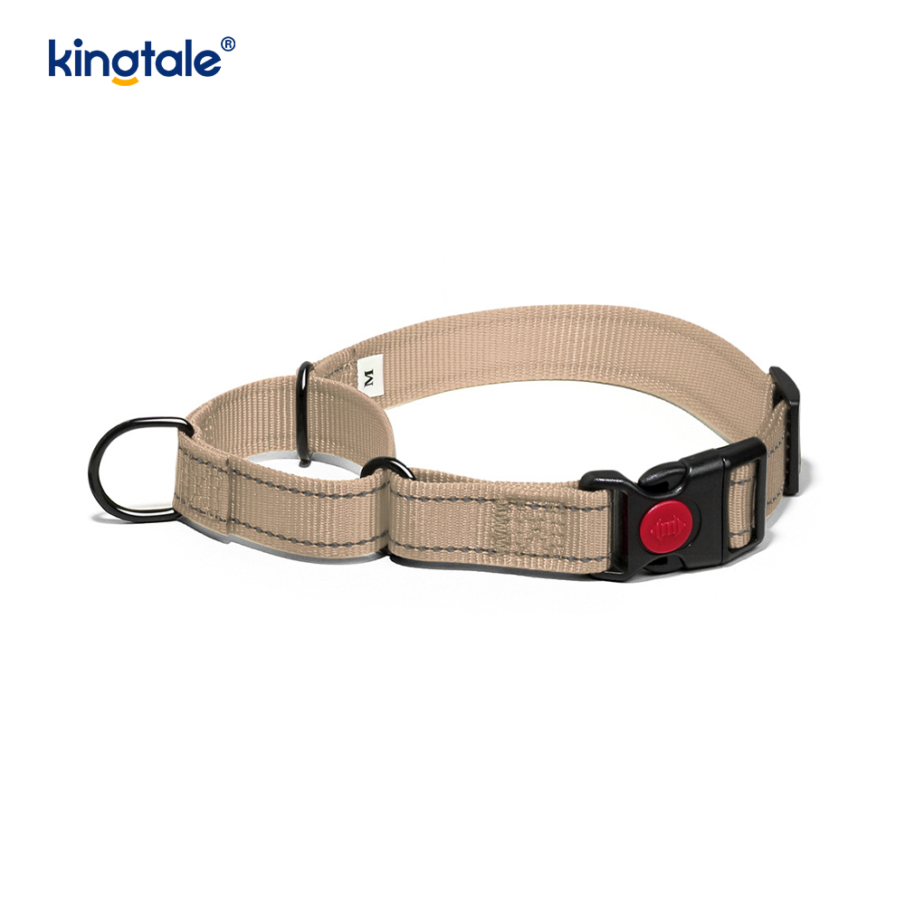 Tiada Tarik Reflektif Kolar Anjing Martingale Nylon Boleh Laras Untuk Anjing S M A L L