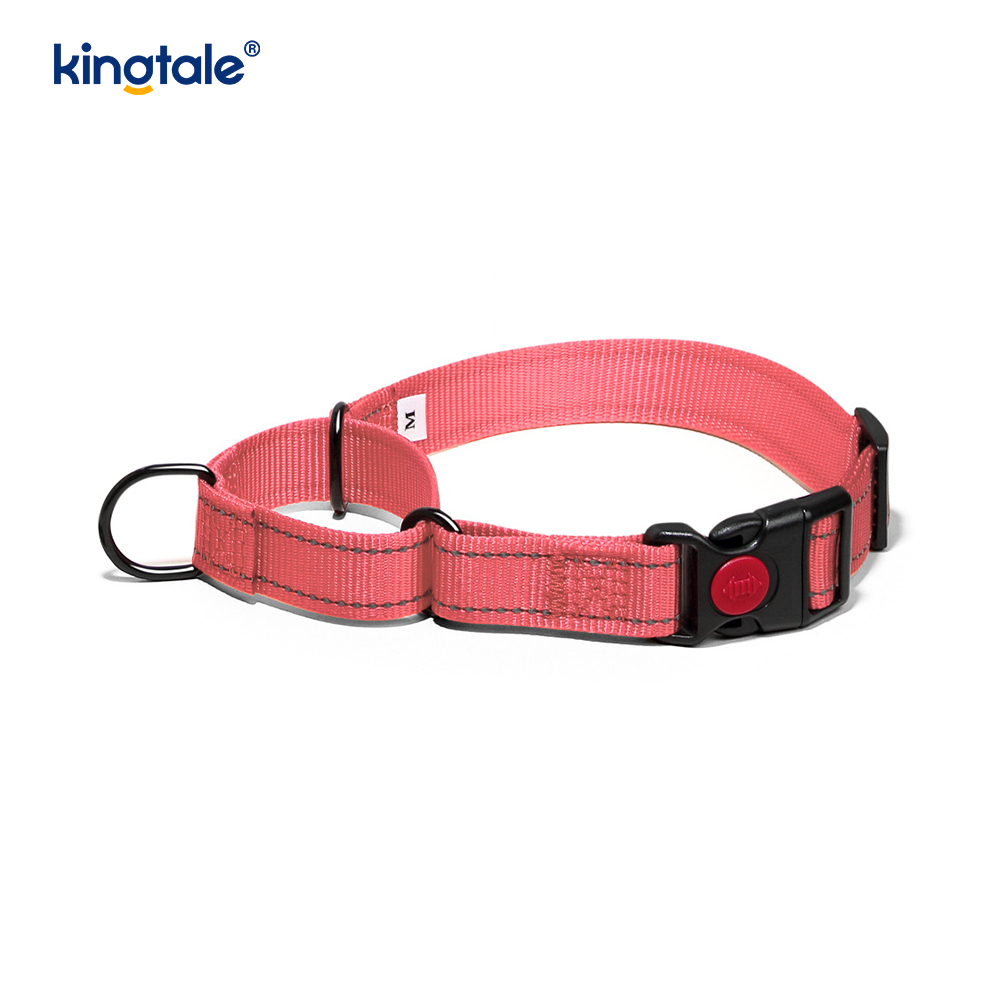 Tiada Tarik Reflektif Kolar Anjing Martingale Nylon Boleh Laras Untuk Anjing S M A L L