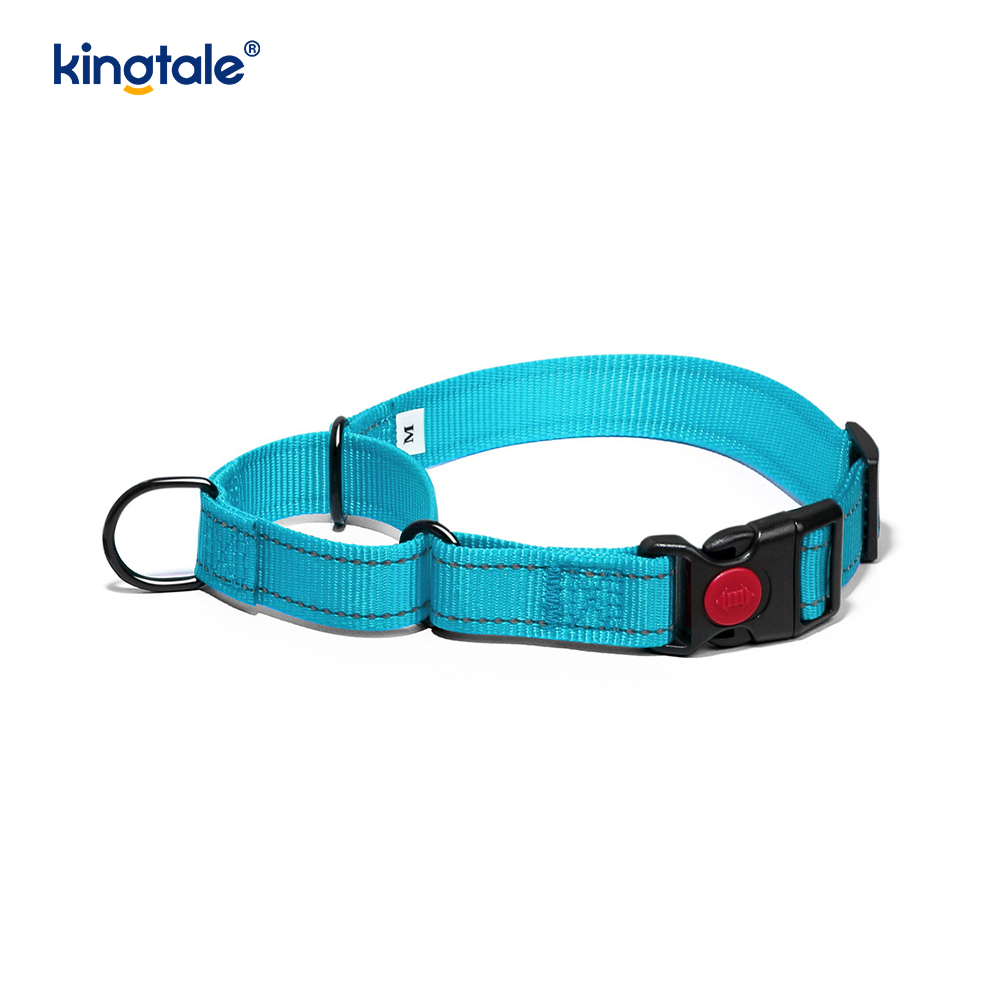 Tiada Tarik Reflektif Kolar Anjing Martingale Nylon Boleh Laras Untuk Anjing S M A L L