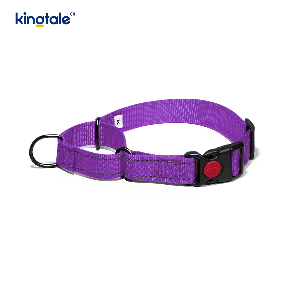 Tiada Tarik Reflektif Kolar Anjing Martingale Nylon Boleh Laras Untuk Anjing S M A L L