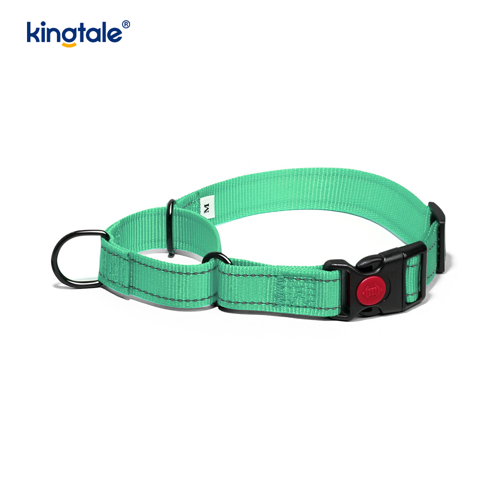 Tiada Tarik Reflektif Kolar Anjing Martingale Nylon Boleh Laras Untuk Anjing S M A L L