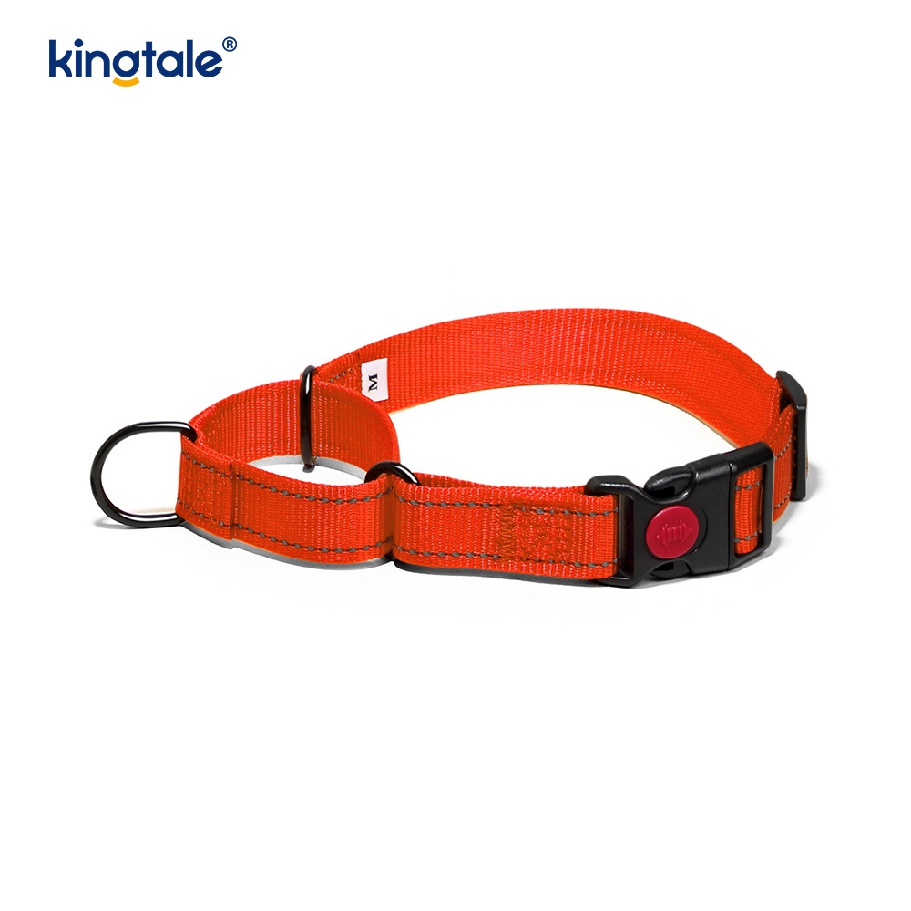 Tiada Tarik Reflektif Kolar Anjing Martingale Nylon Boleh Laras Untuk Anjing S M A L L