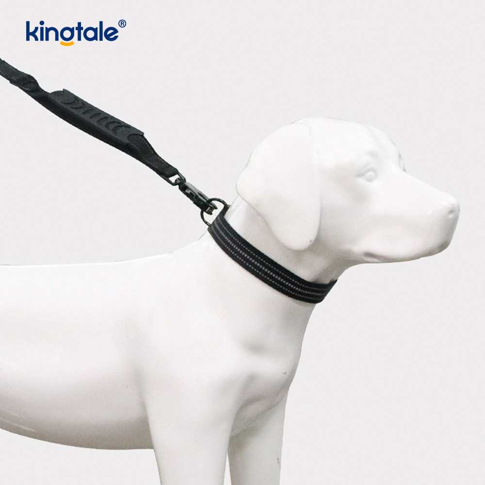 Reflektif Tanpa Tarik Tugas Berat Taktikal Kolar Anjing Tali Bungee Lead
