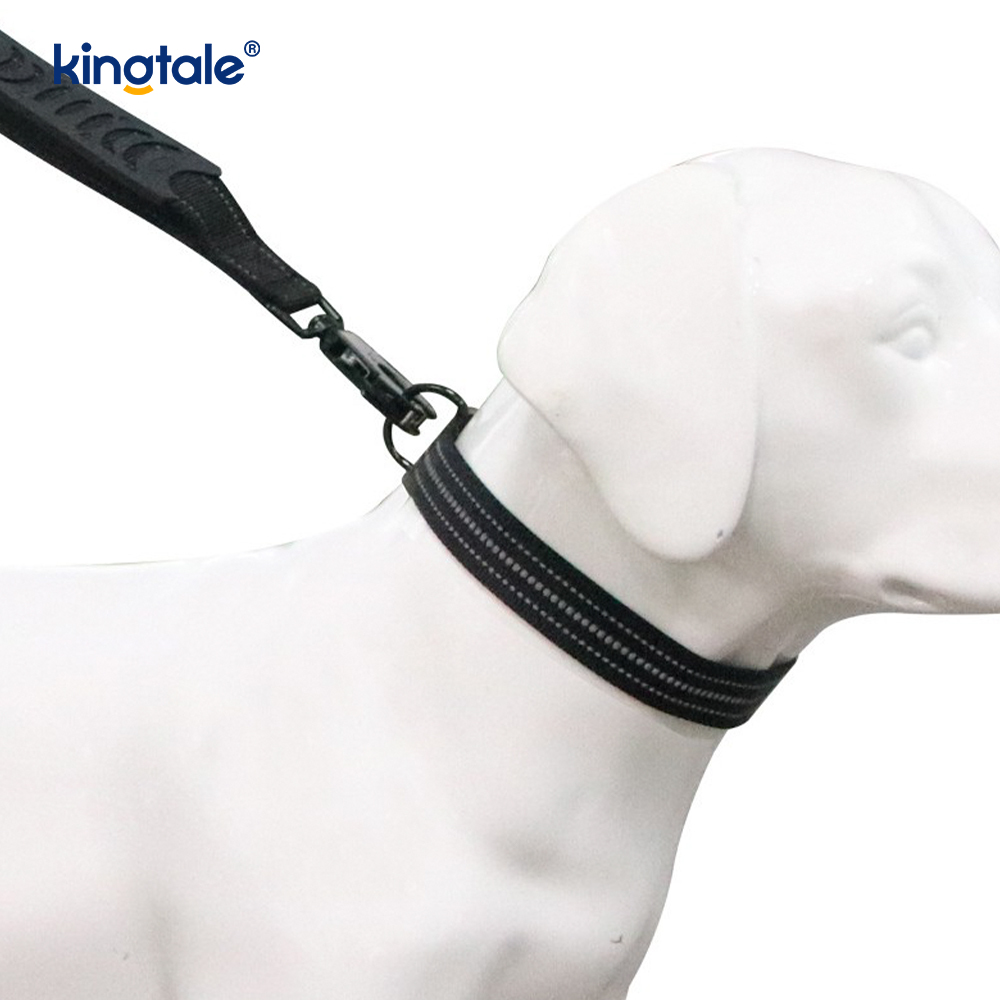 Reflektif Tanpa Tarik Tugas Berat Taktikal Kolar Anjing Tali Bungee Lead