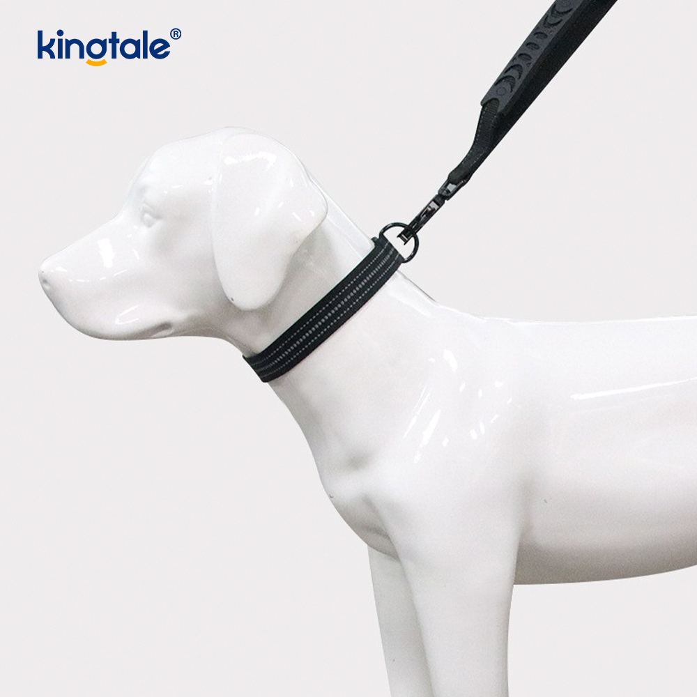 Reflektif Tanpa Tarik Tugas Berat Taktikal Kolar Anjing Tali Bungee Lead