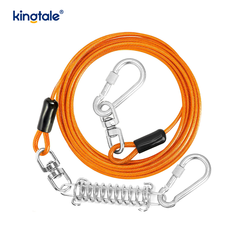 Kabel Pengikat Anjing Tali Latihan Anjing Berlindung Spring Spring Reflektif