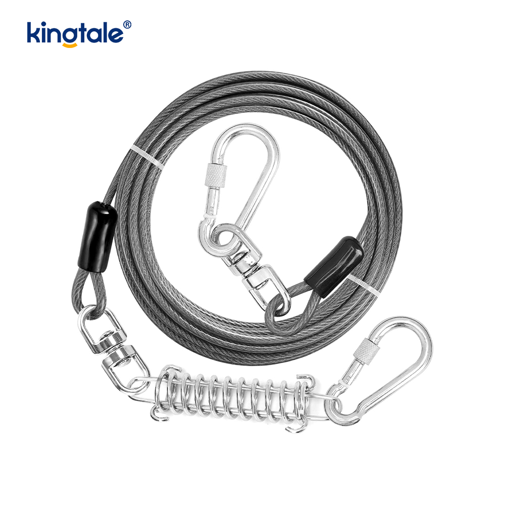 Kabel Pengikat Anjing Tali Latihan Anjing Berlindung Spring Spring Reflektif