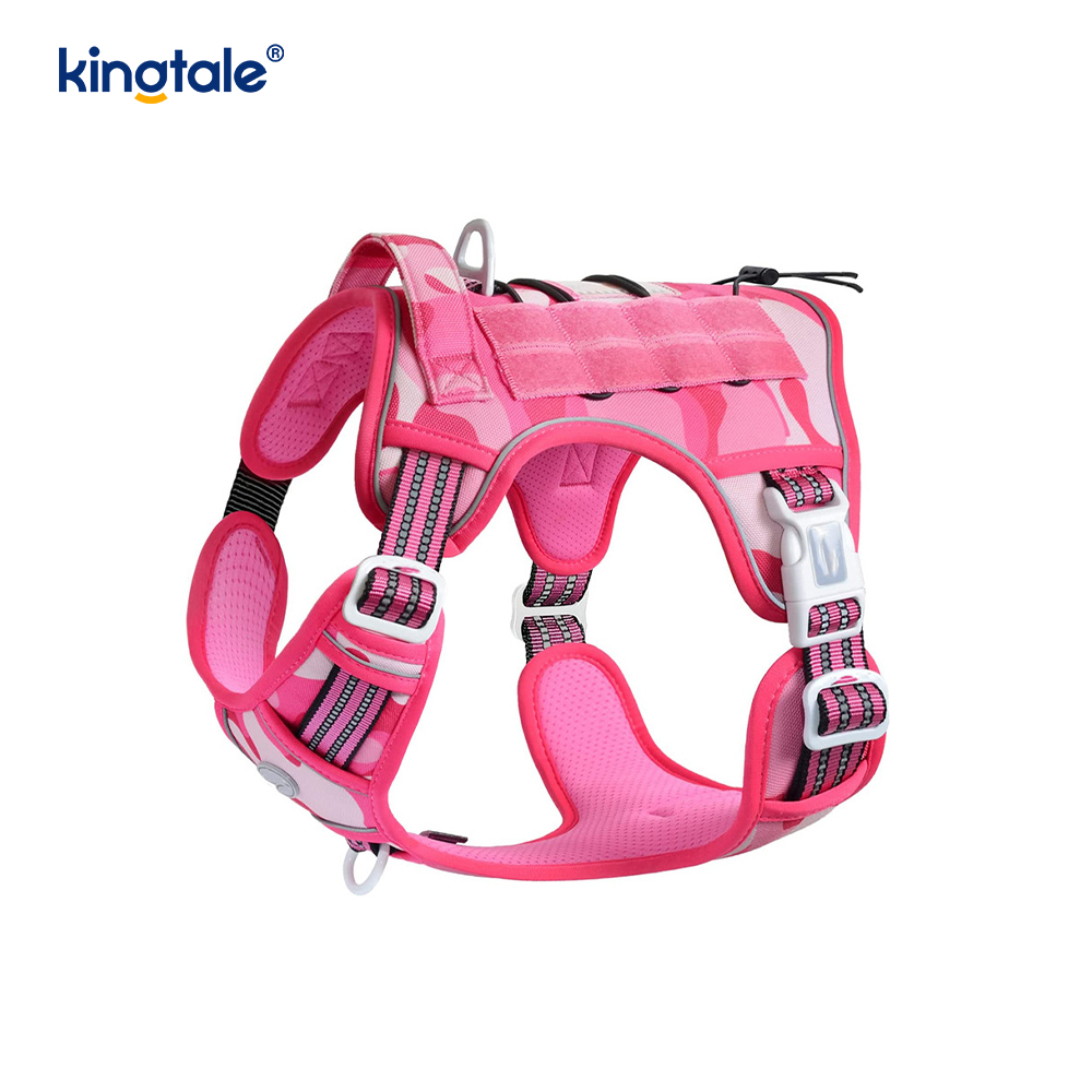 Pepejal Tiada Tarik Nilon Tugas Berat Tali Pinggang Anjing Latihan Memanfaatkan Dada