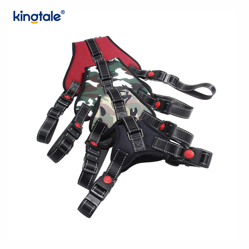 Tiada Pull Buckle Service Dog Harness untuk Anjing Sederhana & Besar