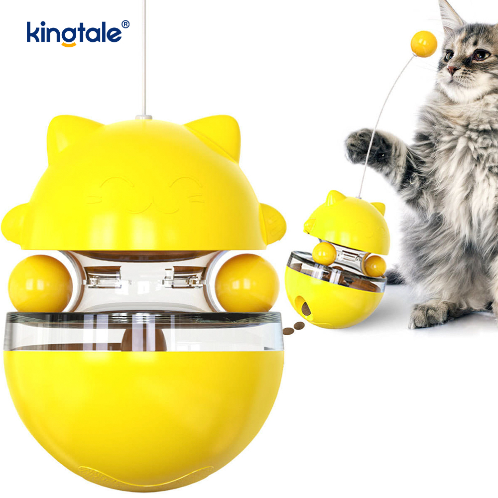 Mainan Kucing Interaktif Tumbler Menggoda Kucing dan Merindui Bola Mainan Kucing Baharu