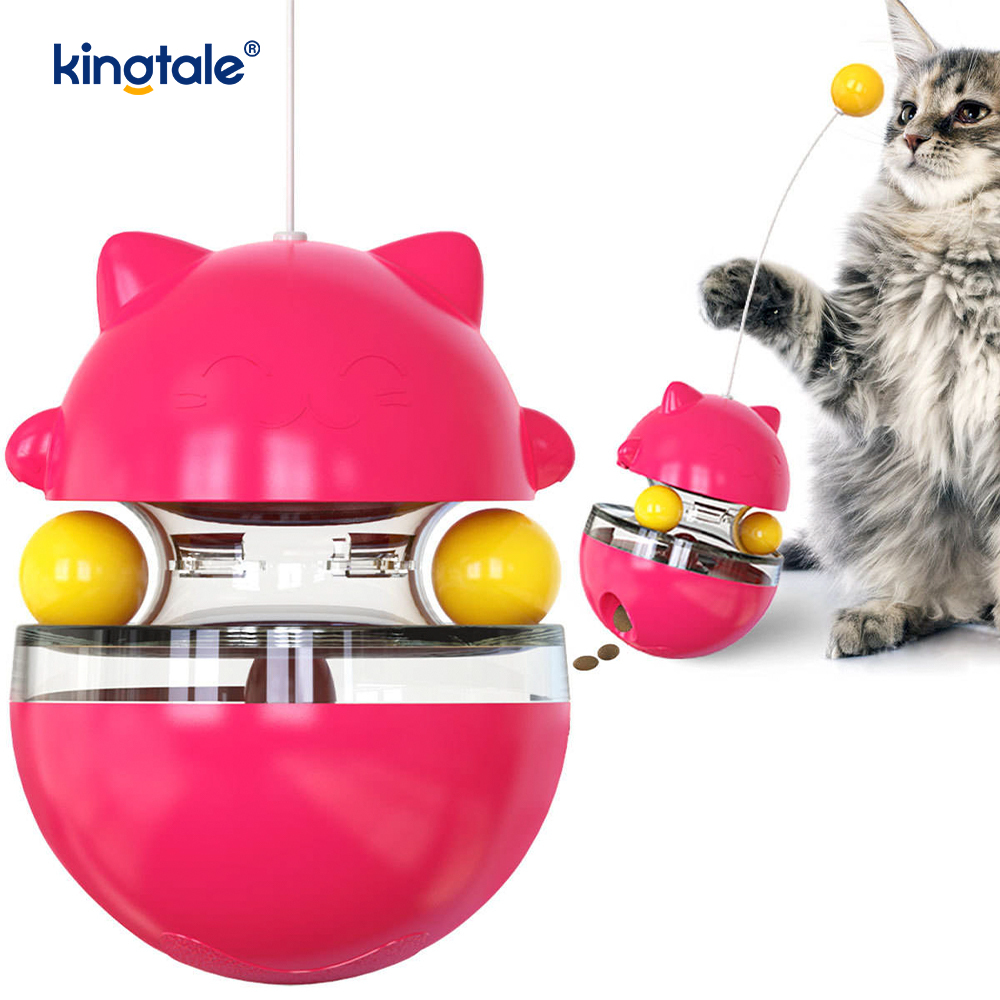 Mainan Kucing Interaktif Tumbler Menggoda Kucing dan Merindui Bola Mainan Kucing Baharu