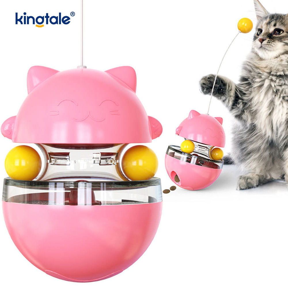 Mainan Kucing Interaktif Tumbler Menggoda Kucing dan Merindui Bola Mainan Kucing Baharu