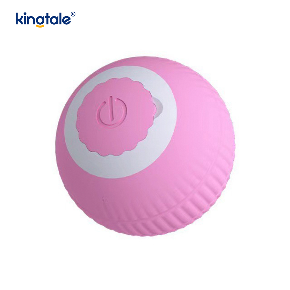 Mainan Bola Kejar Kucing Ringan Automatik Pintar untuk Bola Haiwan Bergolek Dalaman