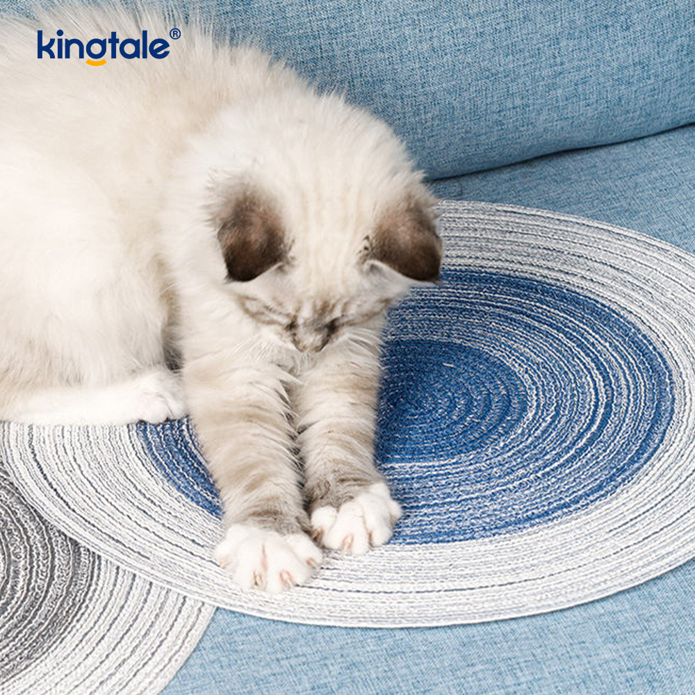 Alas Pencakar Kucing Sisal Asli Alas Mencalar Lantai Kucing Mendatar