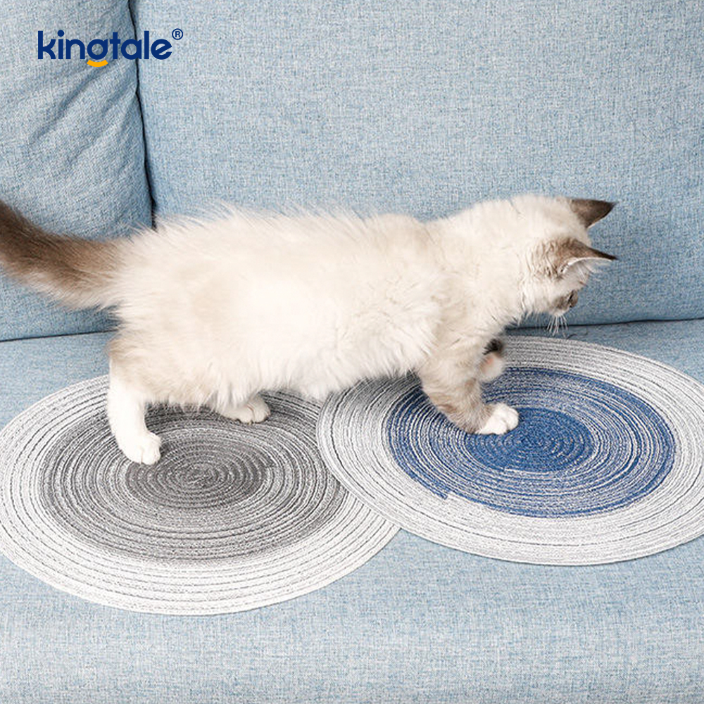 Alas Pencakar Kucing Sisal Asli Alas Mencalar Lantai Kucing Mendatar