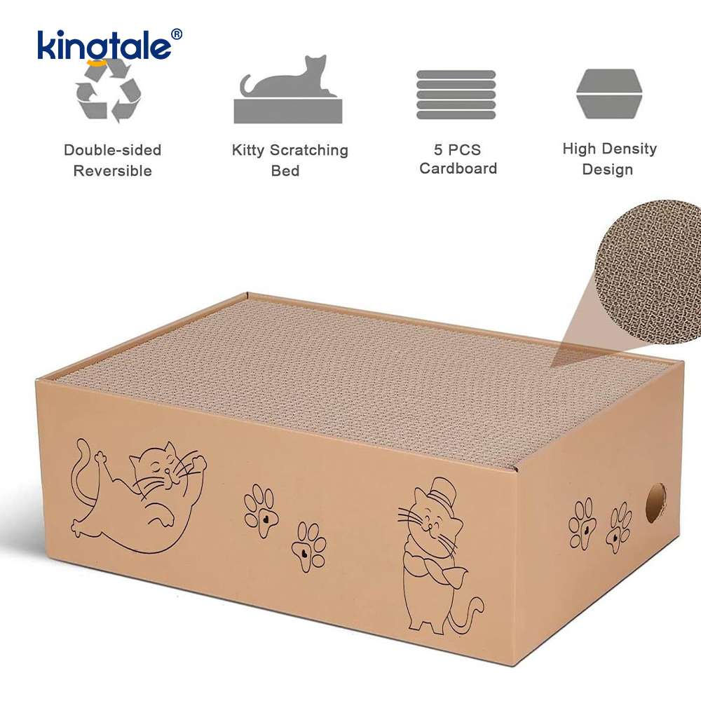 5 Pek dalam 1 Pad Calar Kucing dengan Kotak Sesuai untuk Kucing